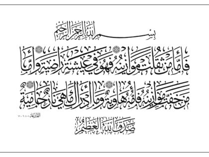 Al-Qari‘ah 101, 6-11